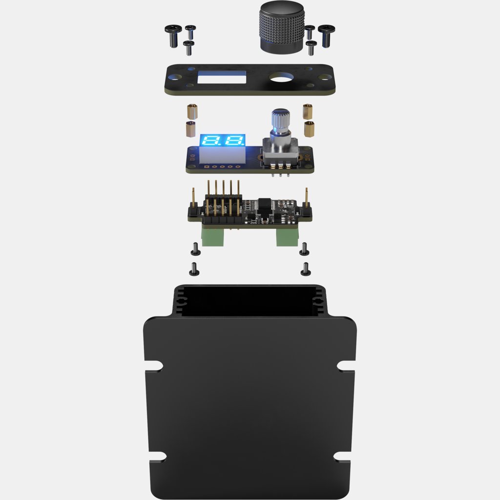 LED dimmer exploded view